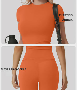 Dames Yogaset: Body-fitting Sneldrogende Sportkleding voor Fitness en Yoga