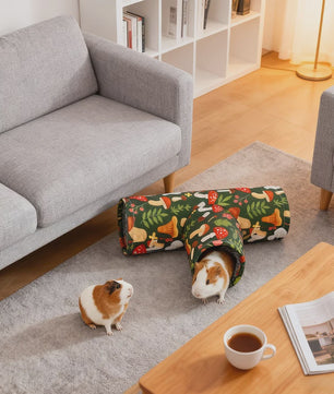 3-Weg Tunnel voor Kleine Huisdieren - Wasbaar & Opvouwbaar Speelgoed voor Konijn, Hamster & Cavia