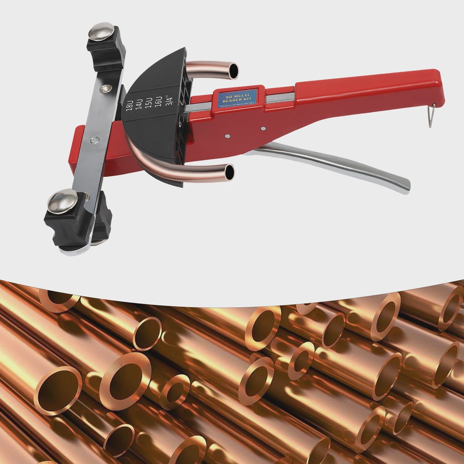 Handmatige Buisbuigmachine CT-999 - Ratel & Omkeerbaar voor Koper & Aluminium (6-22mm)
