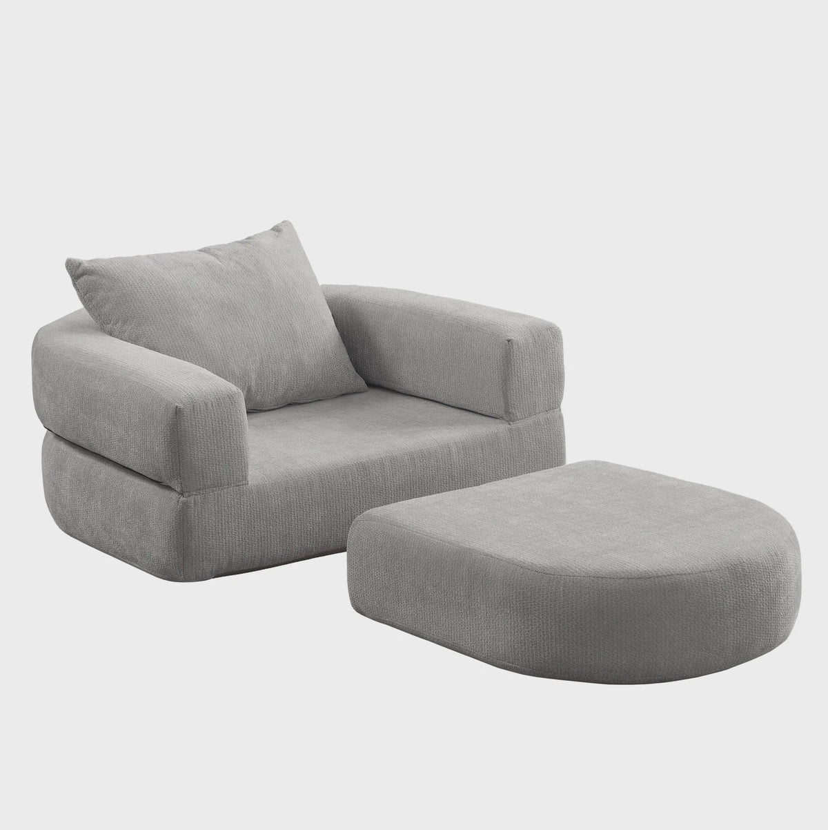 Modulaire Slaapbank Futon Fauteuil met Kussen - Compact en Multifunctioneel