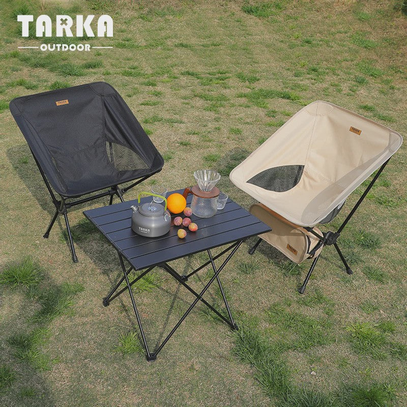 TARKA Lichtgewicht Opvouwbare Campingstoel - Ultralicht & Compact voor Buitenplezier