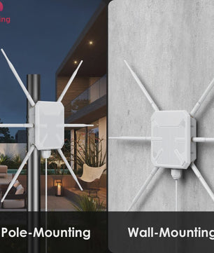 Krachtige WiFi 6 Outdoor Access Point | Dual Band 2.4G/5G | Mesh Extender | PoE | IP67 Weerbestendig