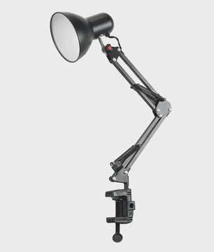 Verstelbare Zwanenhals Bureaulamp met Klem - Flexibele Studielamp voor E27/E26