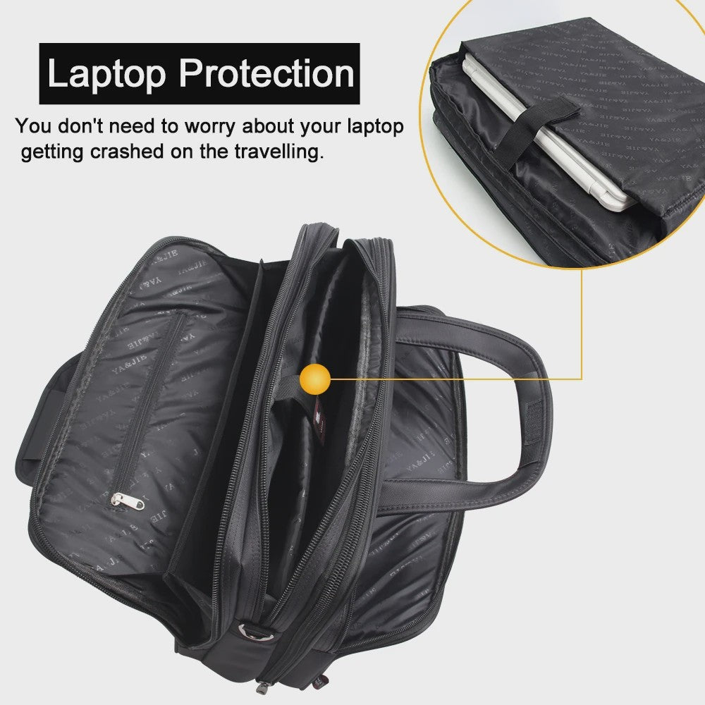 Ruime Heren Laptoptas - Zakelijk & Casual Schoudertas (15.6" - 19")
