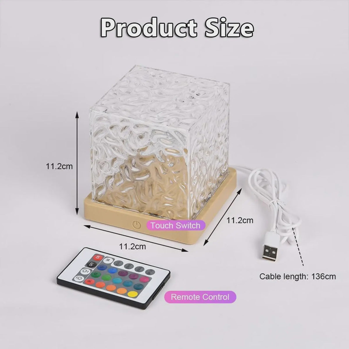 Dynamische Water Rimpel Projector Lamp - 16 Kleuren & Afstandsbediening voor Sfeervolle Decoratie