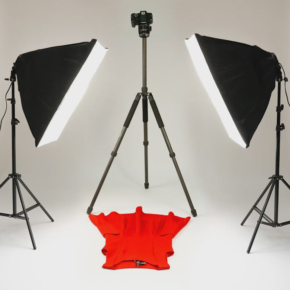Professionele Softbox Verlichtingskit 50x70cm met E27 Lampen en Statief - Fotostudio Apparatuur