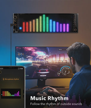Flexibel 16x96 LED Matrix Pixel Paneel met Bluetooth App Controle - Programmeerbaar Verlichtingsbord
