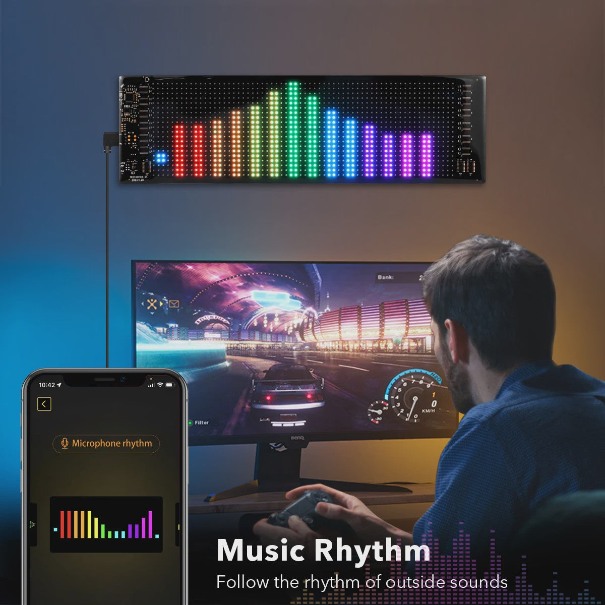Flexibel 16x96 LED Matrix Pixel Paneel met Bluetooth App Controle - Programmeerbaar Verlichtingsbord