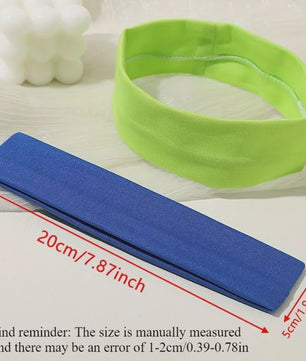 Elastische Haarbanden voor Dames - Effen Kleuren, Comfortabel voor Sport, Yoga & Make-up
