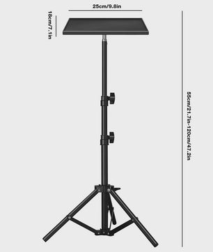 Verstelbare Projector & Monitor Statief Tray met 1/4" Schroefdraad