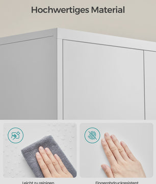Metalen Archiefkast 180 cm - 5 Verstelbare Legborden & Slot - Ideaal voor Garage, Kantoor, Woonkamer