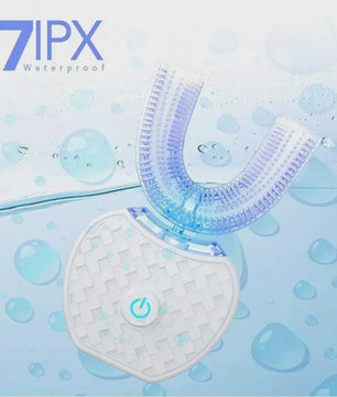 360° Draagbare Elektrische Tandenborstel - Siliconen U-Vorm Opzetstuk - Waterdicht & USB Oplaadbaar