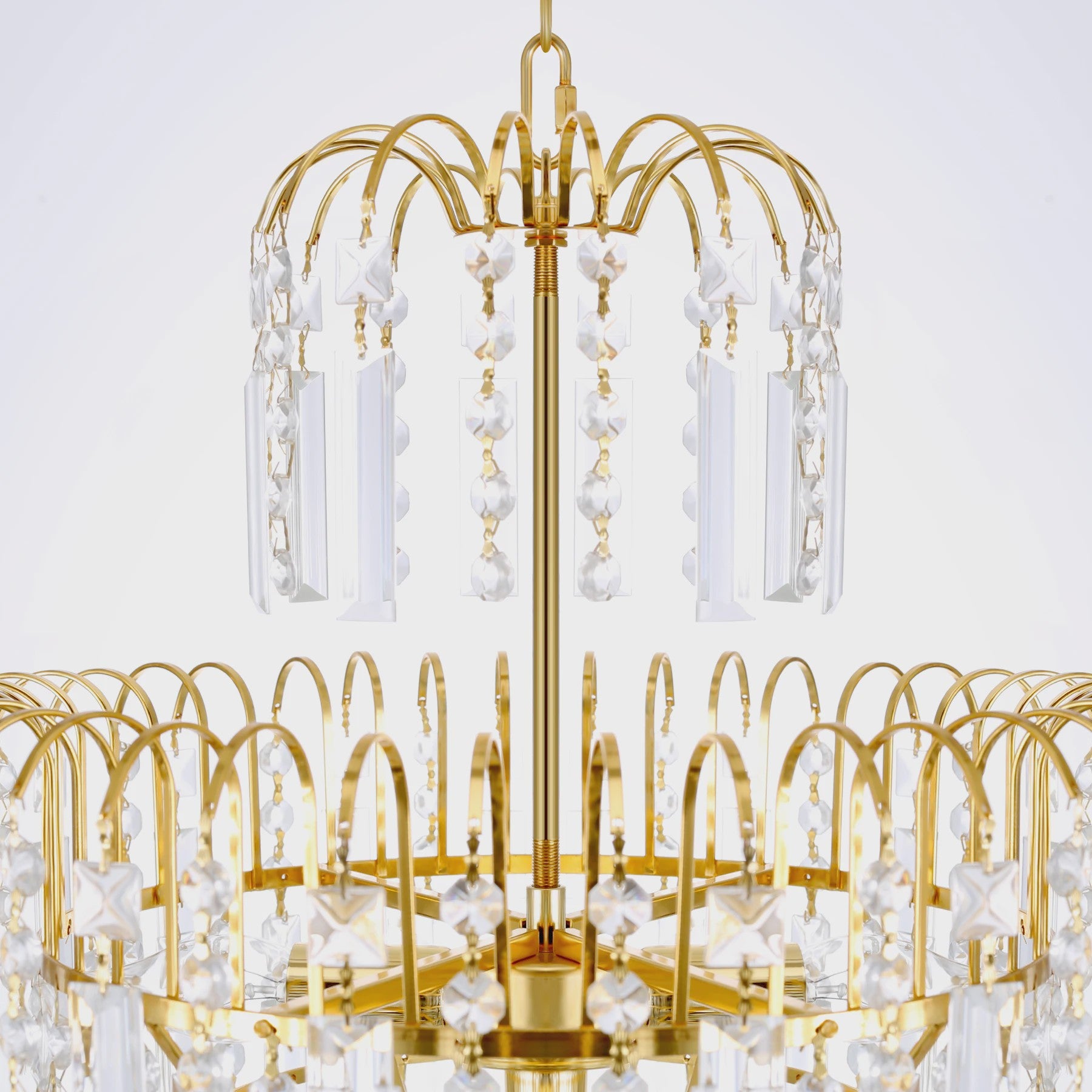 Luxe Kristallen Plafondlamp - Moderne Hanglamp voor Woonkamer & Bruiloft Decoratie