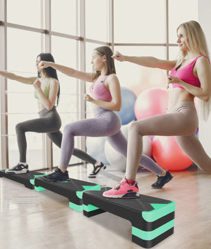 Aerobic Step Platform - Fitness Stepper voor Workout & Training - 68.5cm - 250kg Belastbaar