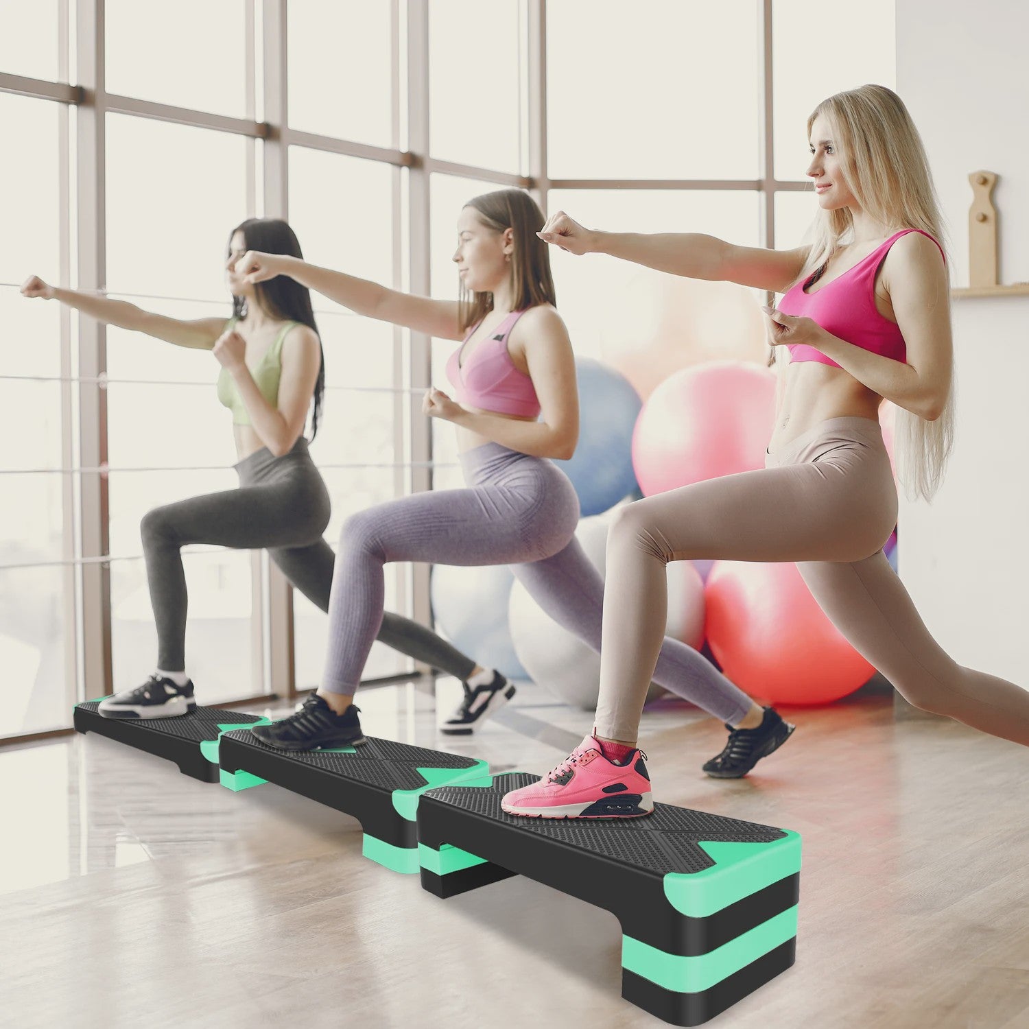 Aerobic Step Platform - Fitness Stepper voor Workout & Training - 68.5cm - 250kg Belastbaar