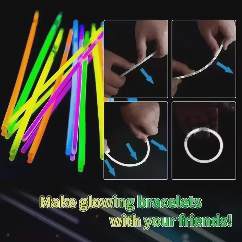 Glowsticks Multicolor 50/100 Stuks - Feestverlichting & Armbanden