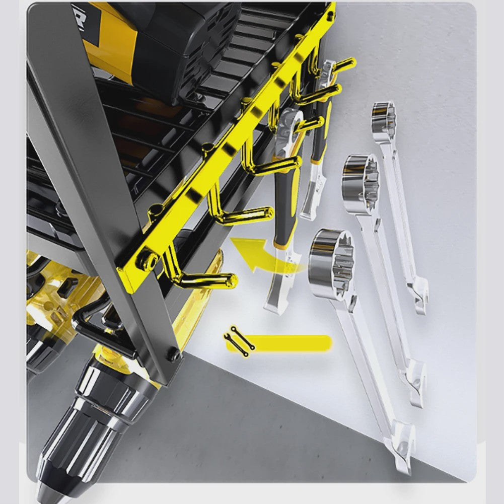 Gereedschapsrek Wandmontage - 2/4 Lagen Organizer voor Elektrisch Gereedschap