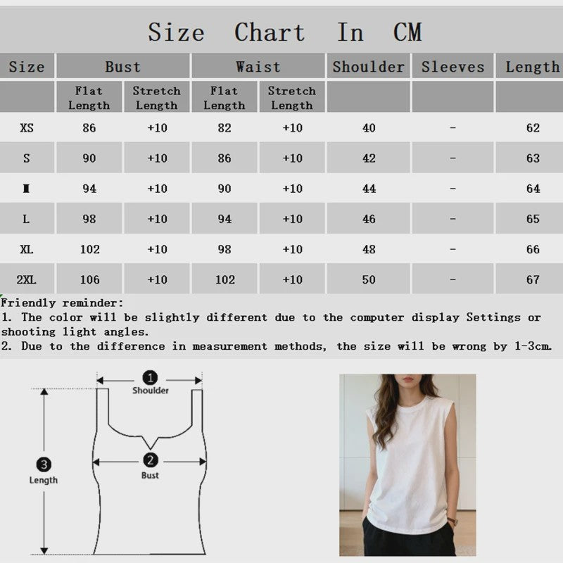 Zomer Tanktop Dames - Mouwloos Basic Vest T-shirt