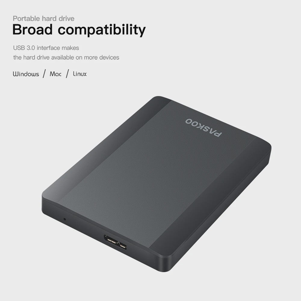 Externe Harde Schijf USB 3.0 (250GB-1TB) - Plug & Play Opslag