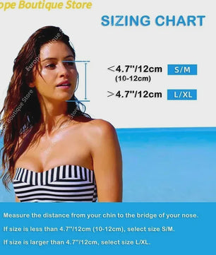 Volledig Gelaats snorkelmasker met Dubbele Buizen - 180° Panoramisch, Anti-condens & Dry Top Systeem