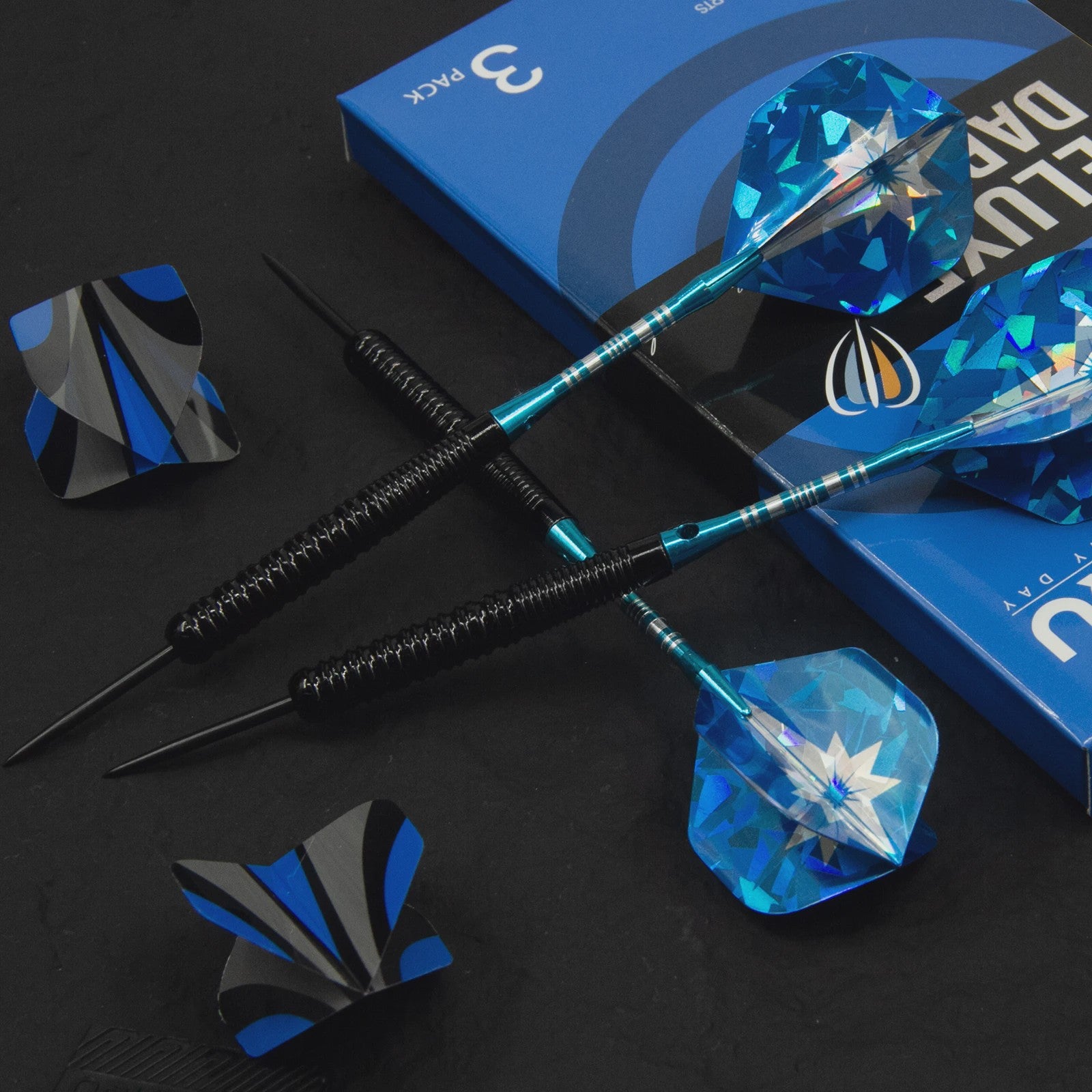 Huanqu 19g Dartpijlen Set: Professionele Iron Darts met Antislip Grip, Inclusief Opbergdoos en Accessoires