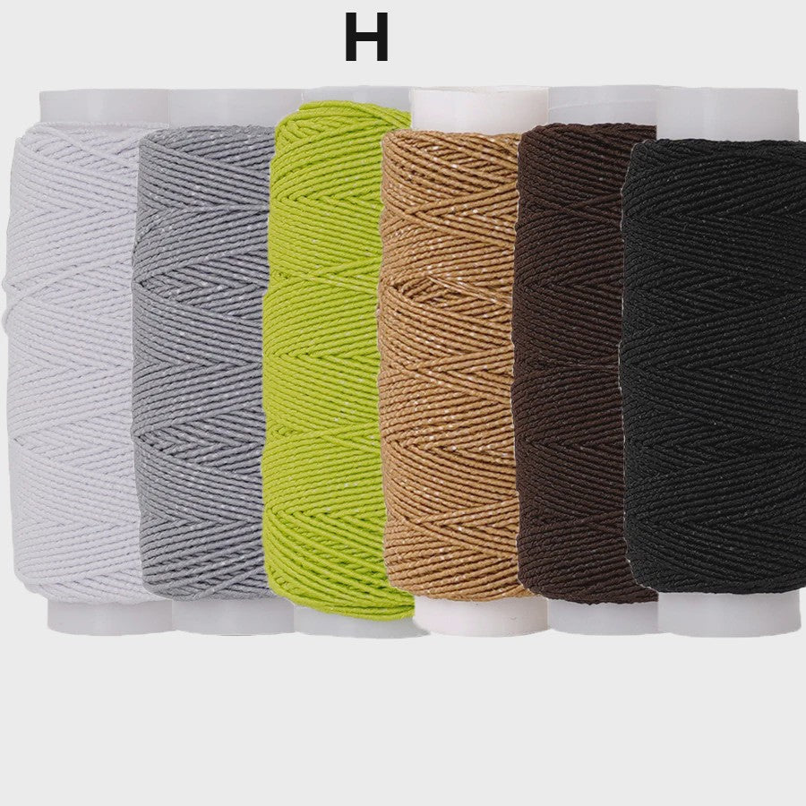 Elastisch Naaigaren 0.6mm - 6 Kleuren Set (20M) voor DIY, Kleding & Hobby