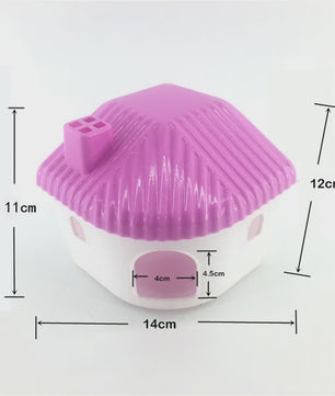 Vrolijk Kleurrijk Huisje voor Hamster & Cavia - Plastic Speelgoed & Slaapplek