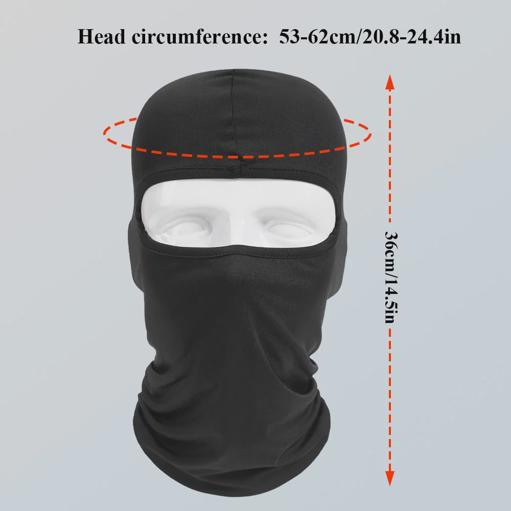 Motor Balaclava Volledig Gezicht Masker - Sneldrogend, Winddicht & UV-beschermend
