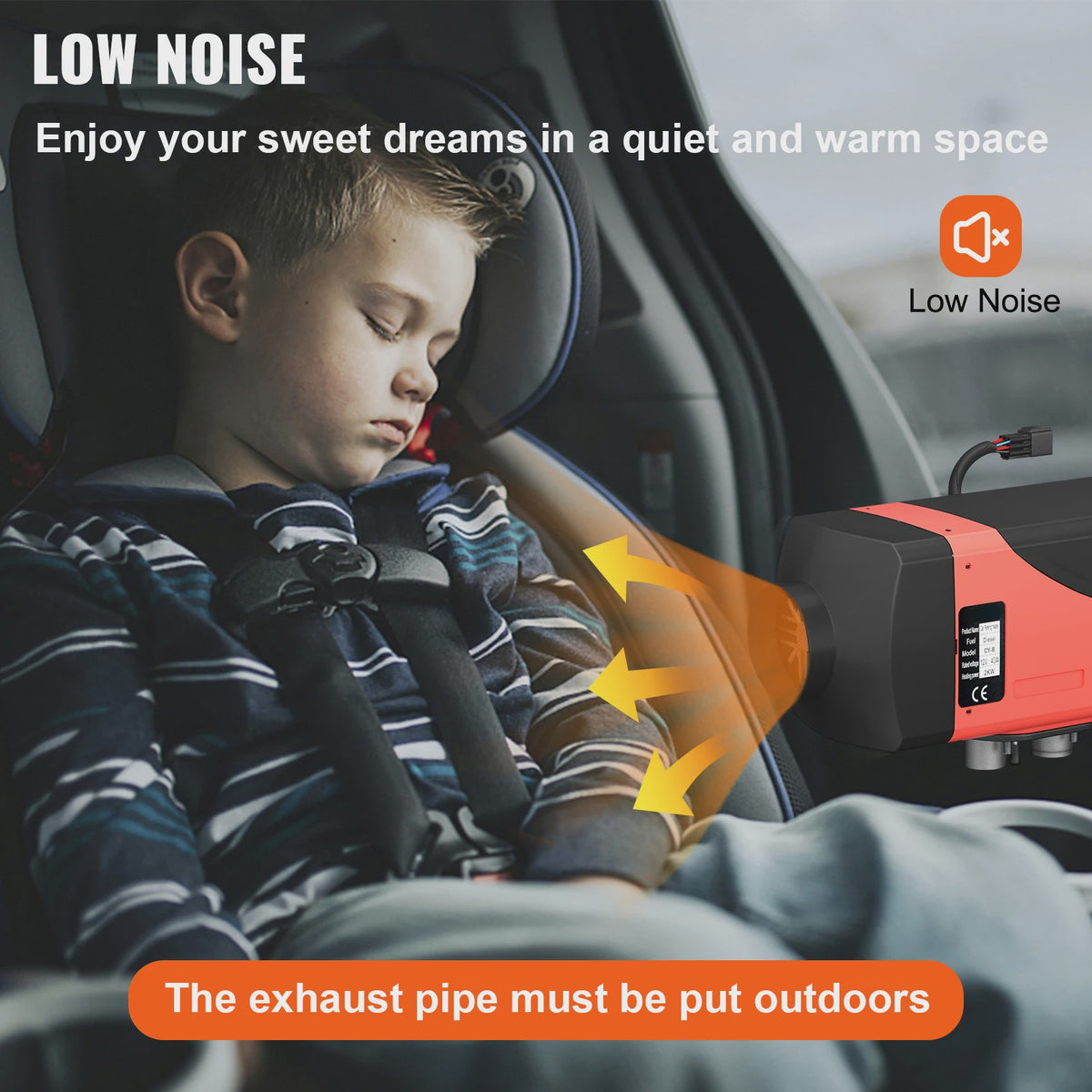 12V 2KW Diesel Air Heater met LCD & Afstandsbediening - Parkeerverwarming voor Auto, Bus, Camper, Vrachtwagen