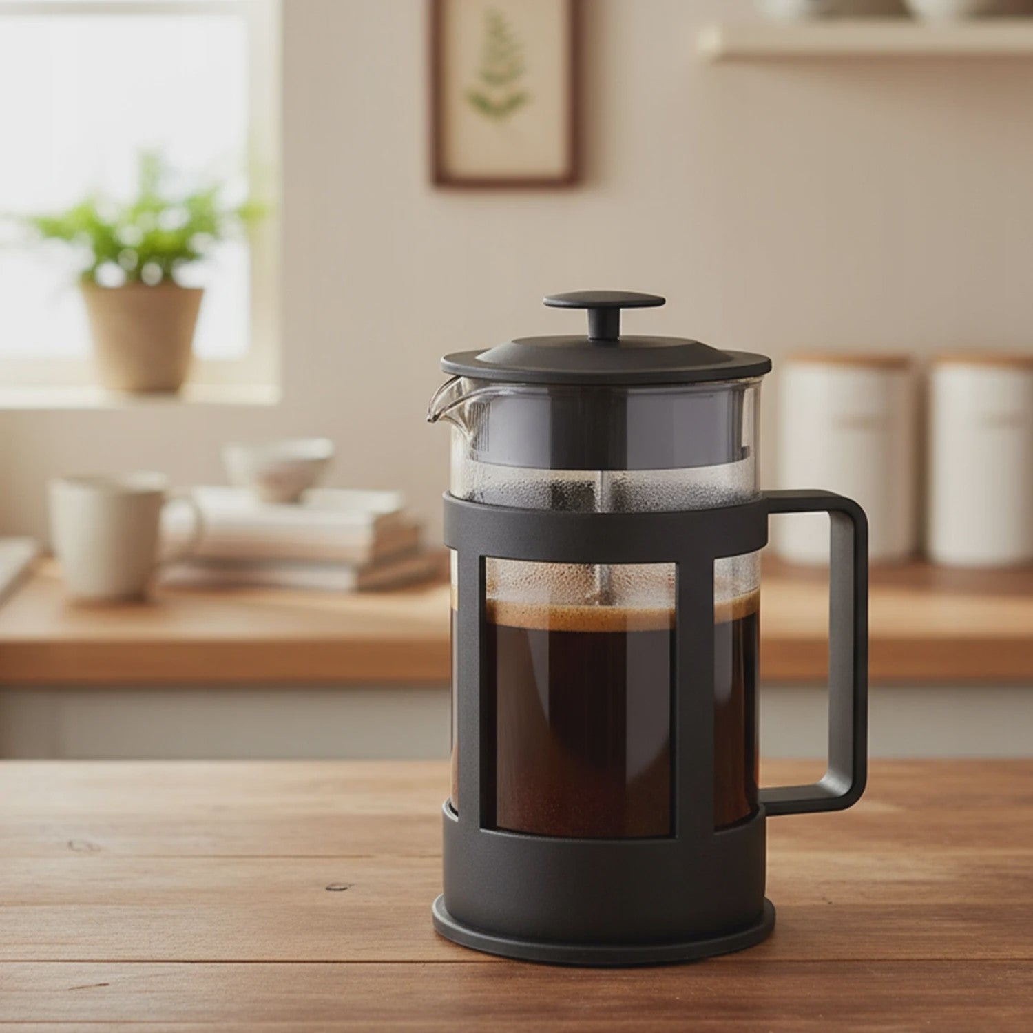 Glazen Koffie en Theepot met Infuser - 1 Liter - Hittebestendig - Modern Keukengerei