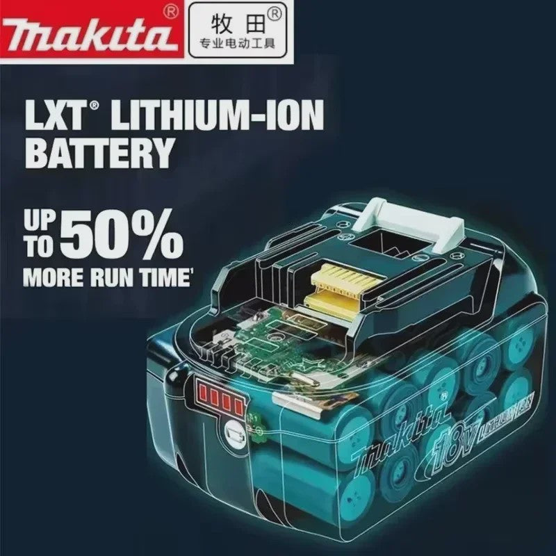 Makita 18V 6.0Ah Li-ion Accu BL1860 LXT - Krachtige Vervanging voor 18V Gereedschap