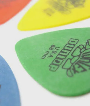 Dunlop Tortex Plectrums Set - 10 Stuks Diverse Diktes voor Gitaar