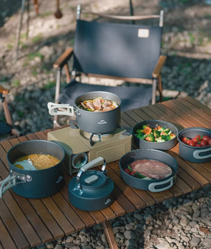 Naturehike Ultralichte Aluminium Camping Kookset - Complete Outdoor Keukenuitrusting