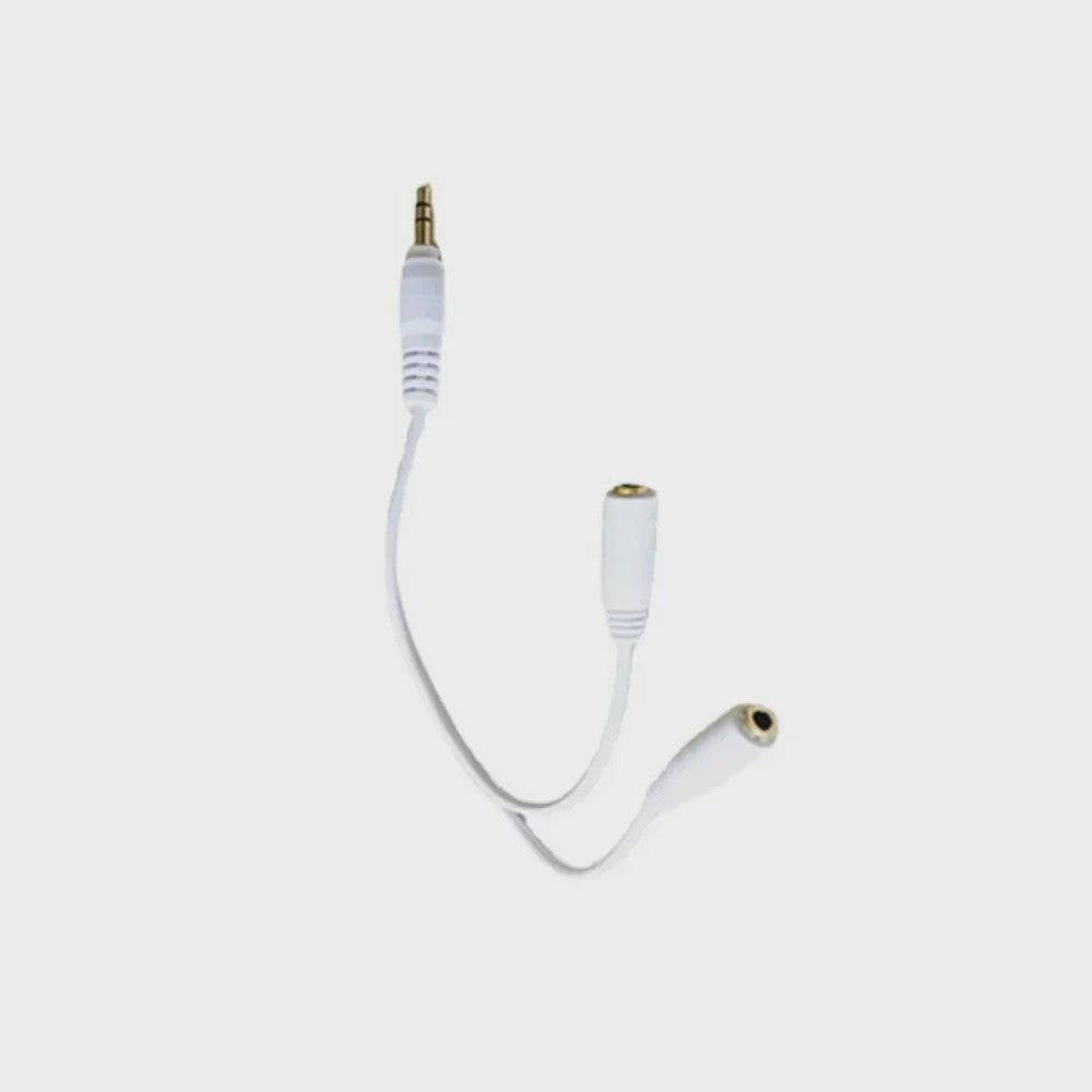 3.5mm Y-Splitter Kabel: 1 Male naar 2 Female Audio Adapter voor Koptelefoon & Microfoon