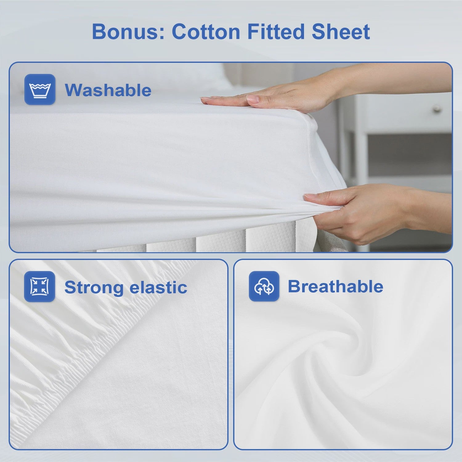 AUTHMIC Pocketvering Matras - 7-Zone Adaptieve Ondersteuning, 25cm Dik, Medium Stevig
