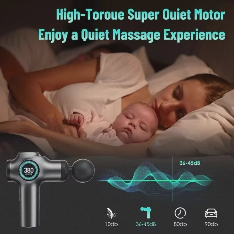 Draagbaar Massagepistool voor Diepe Weefselmassage - USB-C Oplaadbaar