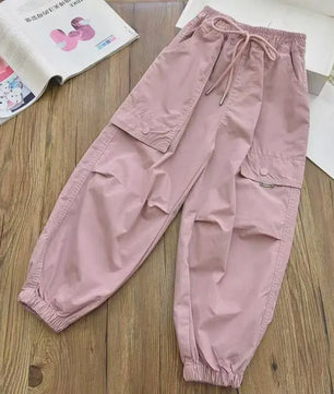 Kinder Cargo Joggers - Luchtige Zomerbroek met Elastische Enkel