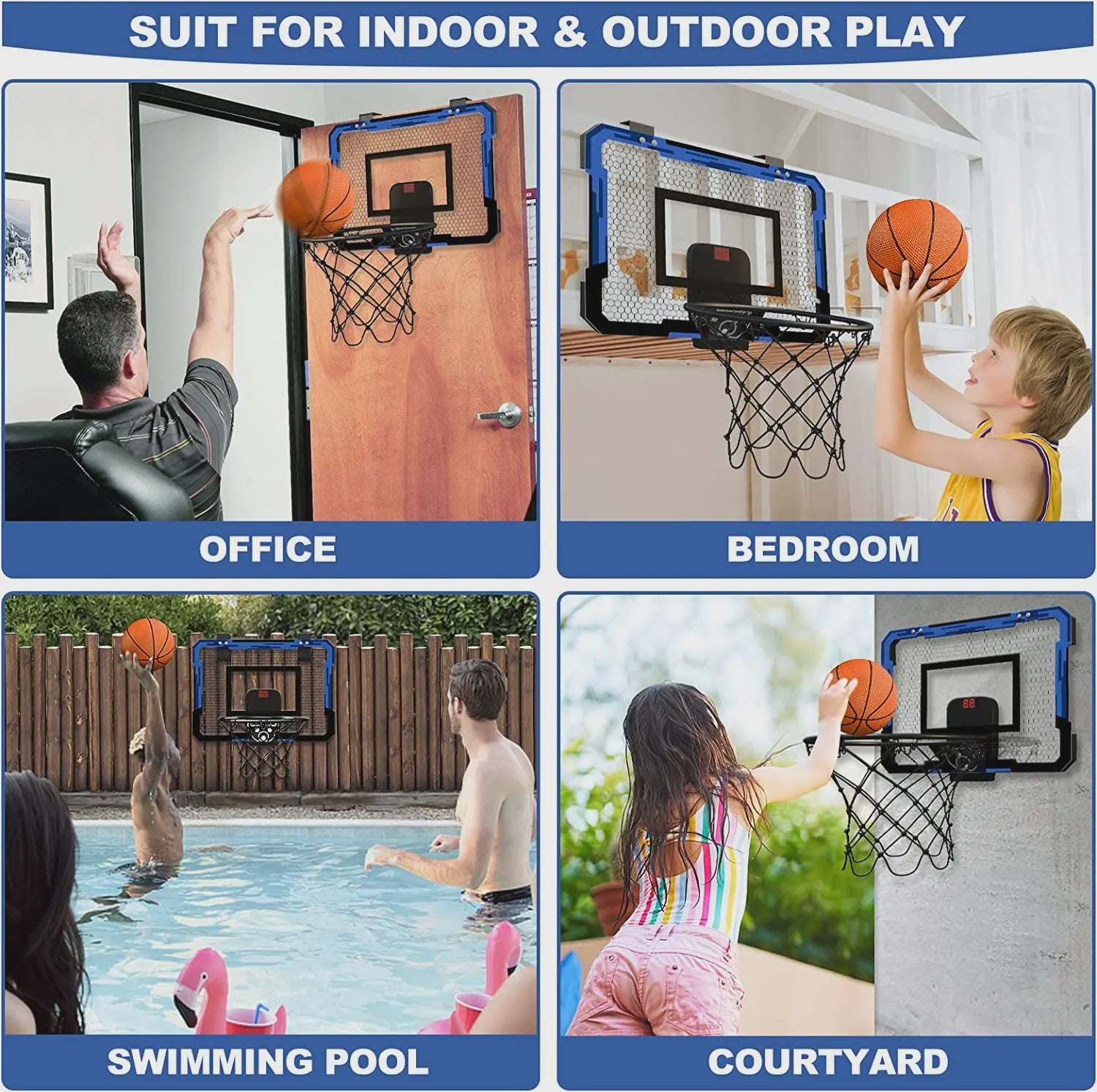 Mini Basketbalring met Elektronische Scoreteller - Indoor & Outdoor Speelplezier