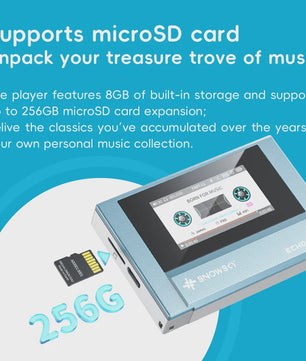 SnowSky FiiO Echo Mini HiFi Bluetooth MP3 Speler - 15 Uur Afspeeltijd, 3.5mm/4.4mm Uitgangen