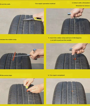 Universele Bandenreparatieset voor Auto & Motor - Compleet Gereedschap