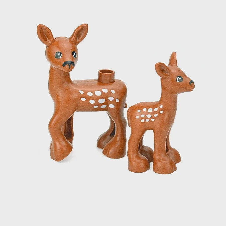 Grote Bouwstenen Dierenpark & Boerderij Figuren - Compatibel met Duplo