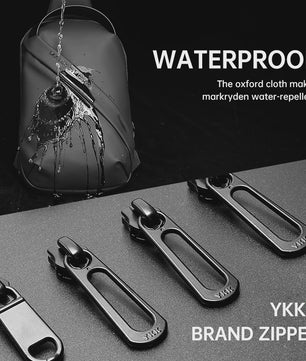Mark Ryden Heren Sling Bag - Waterafstotend & Anti-diefstal Borstas met 7.9" iPad Vak