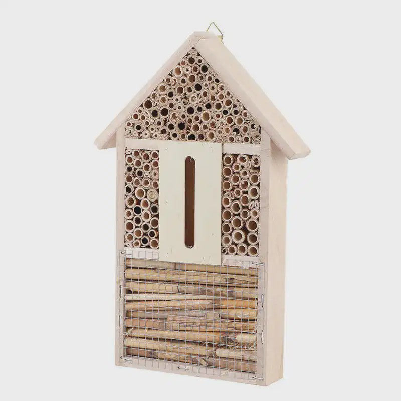 Houten Insectenhotel en Bijenhotel voor Tuin - Decoratief Buitenverblijf