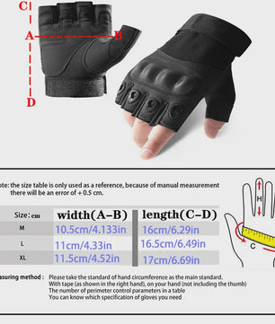Tactische Sport Handschoenen - Outdoor, Fitness, Fietsen & Motor - Schokbestendig