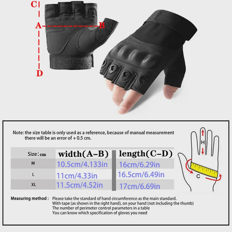 Tactische Sport Handschoenen - Outdoor, Fitness, Fietsen & Motor - Schokbestendig