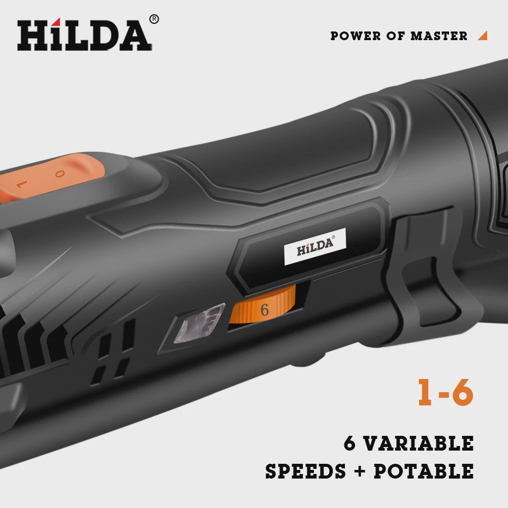 HILDA Snoerloze Multitool met 6 Variabele Snelheden - Krachtig Elektrisch Gereedschap voor Zagen, Trimmen en Schuren