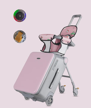Multifunctionele Kinder Koffer met Zitje & Spinner Wielen - Ideaal voor Reizen