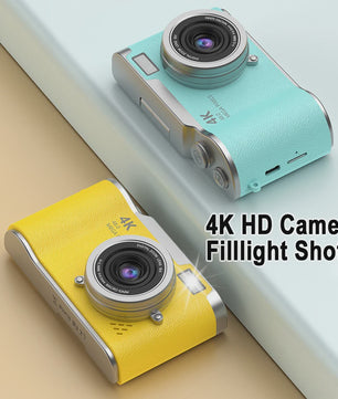 4K Digitale Camera met 48MP, 8x Zoom & Flip Screen - Ideaal voor Studenten