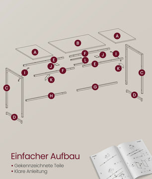 Industriële Bureau 100x50 cm - Stijlvol Werkplekmeubel voor Studie en Kantoor