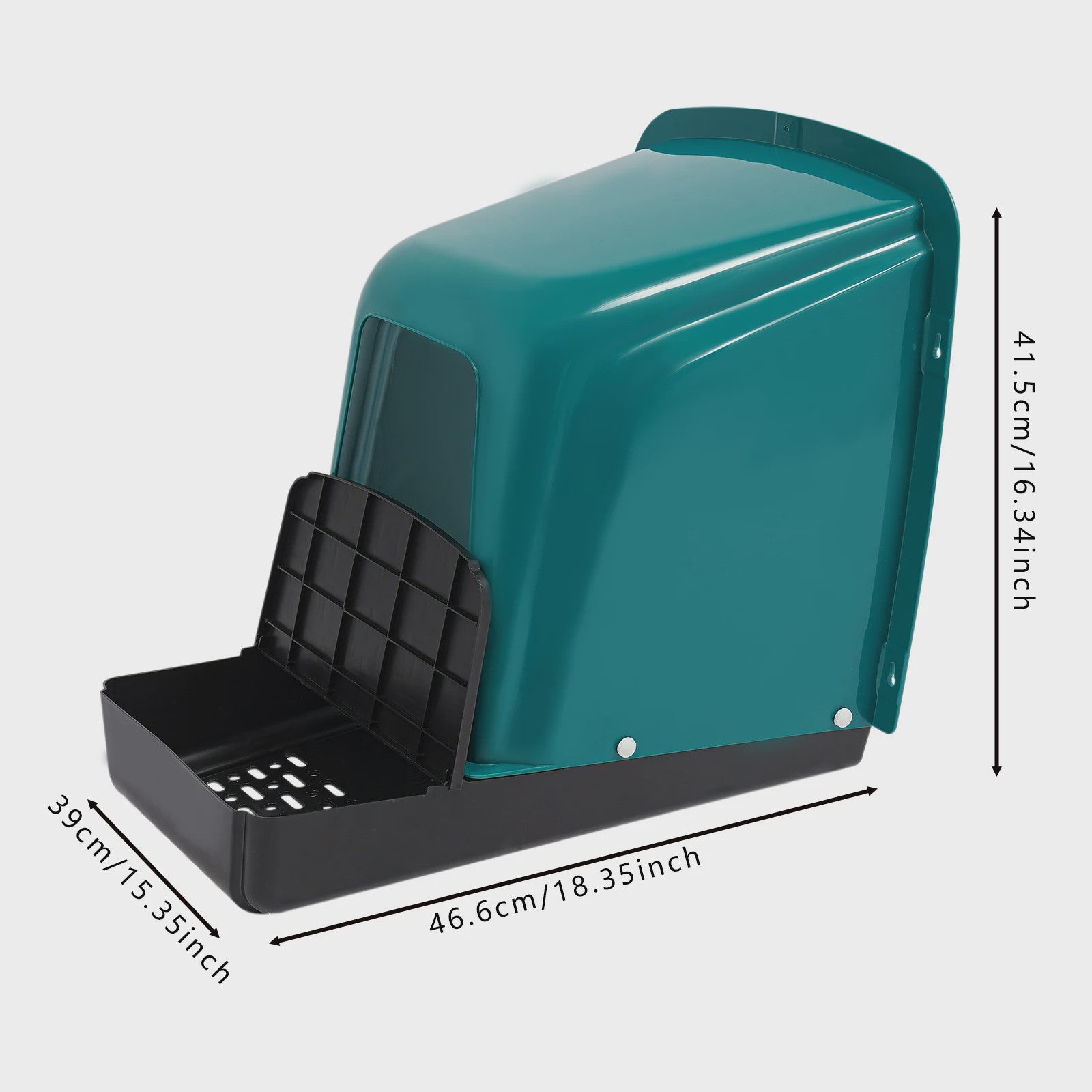 Set van 4 Kippennesten - Plastic Legnesten voor Kippen - 46.6x39x41.5cm